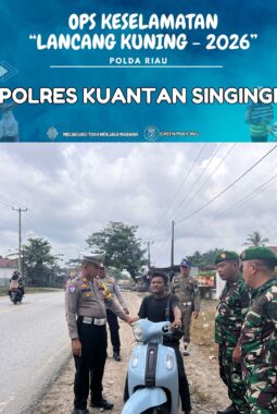 Razia Gabungan Ops Keselamatan LK 2026, Polres Kuansing Ajak Masyarakat Bangun Budaya Tertib Berlalu Lintas