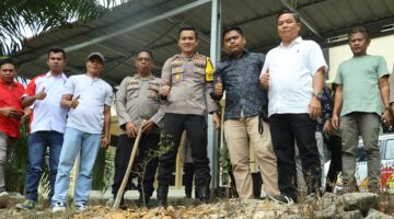 Kapolres Kuansing Bersama Insan Pers Tanam Pohon, Wujudkan Green Policing Peduli Lingkungan