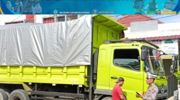 Tekan Pelanggaran dan Laka Lantas, Polres Kuansing Gelar Ramp Check Kendaraan dalam Ops Keselamatan LK 2026