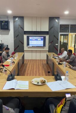 Evaluasi Minggu Pertama Ops Keselamatan LK 2026, Polres Kuansing Ikuti Zoom Anev Bersama Polda Riau