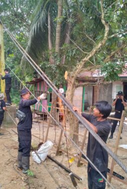Bangun Harapan Warga Pucuk Rantau, Jembatan Merah Putih Presisi Masuk Tahap Pembaruan Struktur di Hari Ke-4
