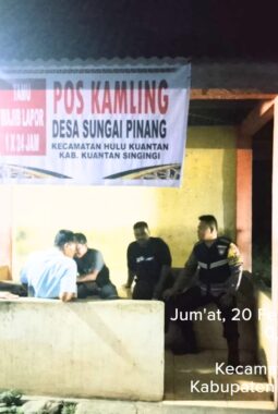 Polsek Jajaran Polres Kuantan Singingi, Pastikan Pos Kamling Aktif dan Wilayah Aman