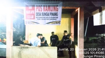 Polsek Jajaran Polres Kuantan Singingi, Pastikan Pos Kamling Aktif dan Wilayah Aman
