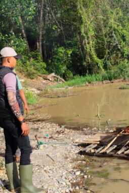 Kapolsek Benai Pimpin Penertiban PETI Stingkai di Desa Talontam, Situasi Kondusif