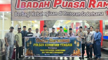Buka Puasa Bersama, Polsek Kuantan Tengah Perkuat Silaturahmi dengan Tokoh 5 Kenegerian