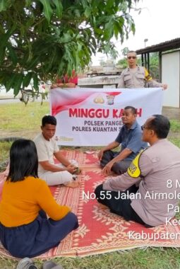 Polsek Kuantan Tengah dan Polsek Pangean Melaksanakan Minggu Kasih, Wujudkan Kepedulian kepada Masyarakat