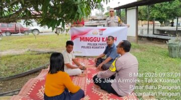 Polsek Kuantan Tengah dan Polsek Pangean Melaksanakan Minggu Kasih, Wujudkan Kepedulian kepada Masyarakat