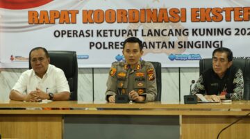 Polres Kuansing Gelar Rakor Lintas Sektoral Operasi Ketupat Lancang Kuning 2026