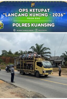 Personel Pos Pam Tanjung Pauh Laksanakan Gatur Lalin, Antisipasi Laka Lantas