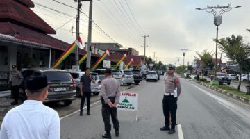 Polres Kuansing Amankan Pelaksanaan Sholat Idul Fitri Muhammadiyah 1447 H di Berbagai Wilayah