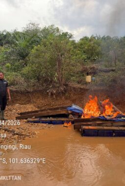 Polsek Benai Bersama Dubalang dan Warga, Patroli Sisir Titik Rawan PETI