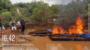 Polsek Benai Bersama Dubalang dan Warga, Patroli Sisir Titik Rawan PETI