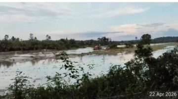 PETI Kian Menggila di Sungai Teso, Puluhan Rakit Dompeng Beroperasi Bebas Tanpa Penindakan