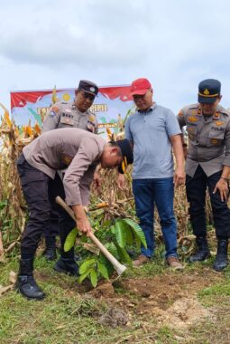 Kapolres Kuansing Grand Policing di Singingi Hilir, Ajak Masyarakat Jaga Hutan dan Cegah Karhutla
