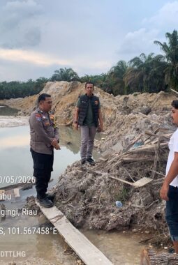 Polsek Benai Patroli dan Pengecekan Lokasi PETI di Desa Muara Langsat