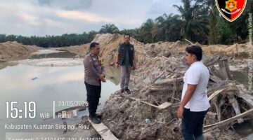 Polsek Benai Patroli dan Pengecekan Lokasi PETI di Desa Muara Langsat