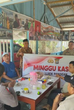 Melalui Minggu Kasih, Polsek Pangean Perkuat Kedekatan dengan Masyarakat Desa Sako