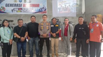 Polres, Danramil 02 KT, BNN dan GRANAT Bersatu Edukasi Bahaya Narkoba kepada Pemuda Kuansing