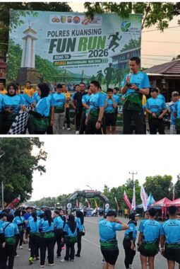 Ribuan Peserta Antusias Ikuti Fun Run Road to RBR 2026, Polres Kuansing Bagikan Puluhan Doorprize Menarik