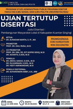 Kiprah Diakui Akademisi, Bupati Suhardiman Dipercaya Jadi Penguji Disertasi Doktor