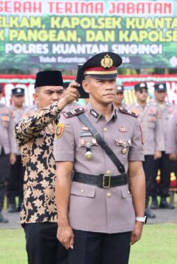 Kapolres Kuansing Pimpin Sertijab Empat Pejabat, Tekankan Profesionalisme