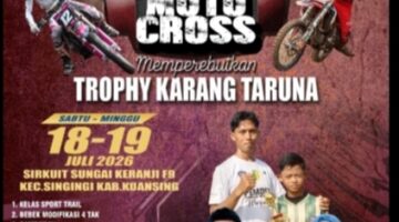 Grasstrack Trophy Karang Taruna Desa Sungai Keranji 2026 Siap Digelar, Fatkhul Muin Ajak Masyarakat Ramaikan Event