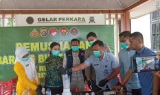 Polres Kuantan Singingi Musnahkan 50,67 Gram Sabu, Disaksikan Berbagai Pihak Terkait