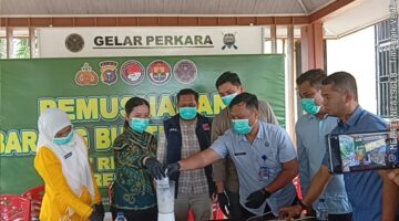 Polres Kuantan Singingi Musnahkan 50,67 Gram Sabu, Disaksikan Berbagai Pihak Terkait
