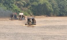 Polsek Cerenti Tertibkan Aktivitas PETI di Sungai Kuantan, Satu Unit Dompeng Dimusnahkan Meski Sempat Dihadang Warga