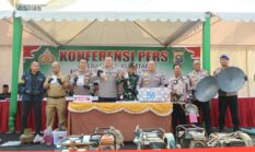 525 Rakit PETI Dimusnahkan, 17 Tersangka Diciduk Polda Riau di Kuansing
