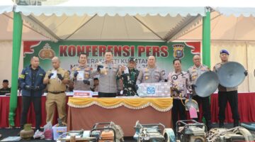 525 Rakit PETI Dimusnahkan, 17 Tersangka Diciduk Polda Riau di Kuansing