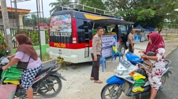 Gerakan Pangan Murah, Polres Kuansing Salurkan 1 Ton Beras SPHP untuk Masyarakat