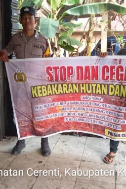 Cegah Karhutla Meluas, Polres Kuansing Perkuat Patroli dan Ajak Warga Jaga Lingkungan