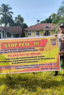Polsek Jajaran Polres Kuansing Gencarkan Sosialisasi Larangan PETI