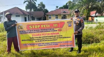 Polsek Jajaran Polres Kuansing Gencarkan Sosialisasi Larangan PETI