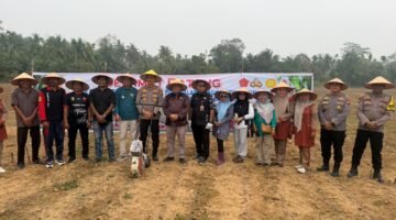 Polres Kuansing Dukung Asta Cita Presiden, Tanam Jagung Pipil di Enam Desa Kecamatan Cerenti