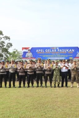 Kapolres Kuansing Pimpin Apel Operasi Patuh Lancang Kuning 2026