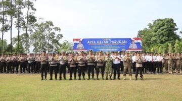 Kapolres Kuansing Pimpin Apel Operasi Patuh Lancang Kuning 2026